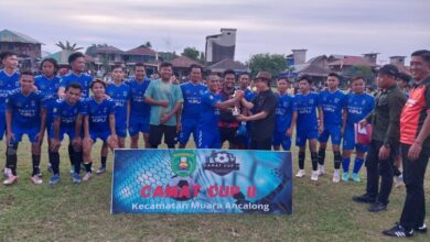 Bupati Kutim Hadiri Laga Finas Sepak Bola Camat Cup II Muara Ancalong