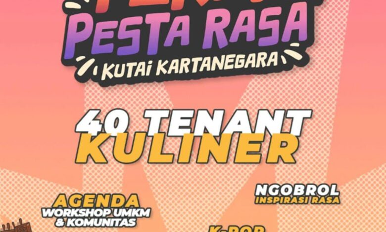 Pekan Pesta Rasa Kukar 2025 Digelar 19–22 November di Taman Kota Raja Tenggarong