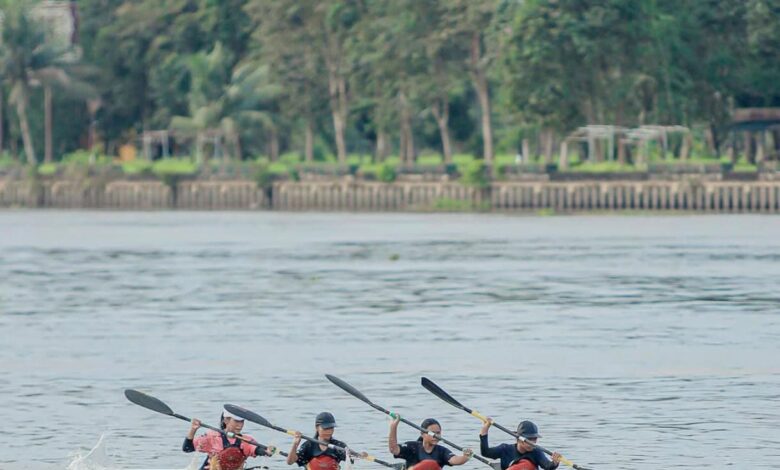 Sungai Mahakam Jadi Rumah Latihan Atlet Dayung Kukar